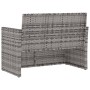 Gartenbank mit grauen synthetischen Rattankissen 105 cm von vidaXL, Gartenbänke - Ref: Foro24-362317, Preis: 105,38 €, Rabatt: %