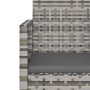 Gartenbank mit grauen synthetischen Rattankissen 105 cm von vidaXL, Gartenbänke - Ref: Foro24-362317, Preis: 105,38 €, Rabatt: %