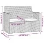 Banco de jardín con cojines ratán sintético gris 105 cm de vidaXL, Bancos de jardín - Ref: Foro24-362317, Precio: 101,40 €, D...