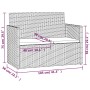 Garden bench with gray synthetic rattan cushions 105 cm by vidaXL, garden benches - Ref: Foro24-362317, Price: 110,81 €, Disc...