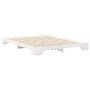 Estructura de cama Blanco 160 x 220 cm Madera maciza de pino