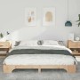 Estructura de cama Marrón 180 x 220 cm Madera de pino macizo en Camas y somieres | Comprar online en Foro24
