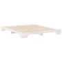 Estructura de cama Blanco 180 x 220 cm Madera maciza de pino
