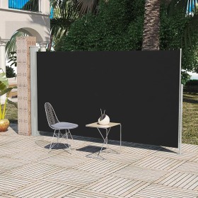 Toldo lateral de jardín o terraza 160x300 cm negro