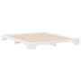Estructura de cama Blanco 200 x 220 cm Madera maciza de pino