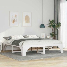 Estructura de cama 200 x 200 cm Madera de pino macizo en Camas y somieres | Comprar online en Foro24