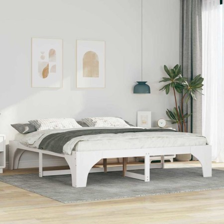 Estructura de cama 180 x 200 cm Madera de pino macizo en Camas y somieres | Comprar online en Foro24