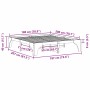 Estructura de cama Marrón 180 x 200 cm Madera maciza de pino