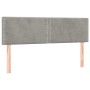 Kopfteile 2 Einheiten hellgrauer Samt 72x5x78/88 cm von vidaXL, Kopf- und Fußteile - Ref: Foro24-345938, Preis: 45,23 €, Raba...