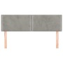 Kopfteile 2 Einheiten hellgrauer Samt 72x5x78/88 cm von vidaXL, Kopf- und Fußteile - Ref: Foro24-345938, Preis: 45,23 €, Raba...