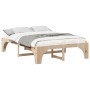 Estructura de cama Marrón 140 x 200 cm Madera maciza de pino