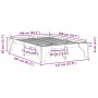 Estructura de cama Marrón 140 x 200 cm Madera maciza de pino