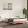 Estructura de cama de terciopelo rosa 120x200 cm de vidaXL, Camas y somieres - Ref: Foro24-346969, Precio: 101,70 €, Descuent...