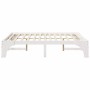 Estructura de cama Blanco 140 x 200 cm Madera maciza de pino