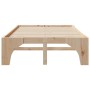Estructura de cama Marrón 120 x 200 cm Madera maciza de pino