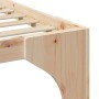 Estructura de cama Marrón 140 x 190 cm Madera maciza de pino