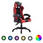Gaming chair with RGB LED lights red and black synthetic leather by vidaXL, Office chairs - Ref: Foro24-287997, Price: 169,29...