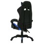 Silla gaming con luces LED RGB cuero sintético azul y negro de vidaXL, Sillas de oficina - Ref: Foro24-287996, Precio: 171,46...