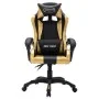 Gaming chair with RGB LED lights gold and black synthetic leather by vidaXL, Office chairs - Ref: Foro24-287998, Price: 166,8...
