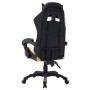 Silla gaming con luces LED RGB cuero sintético dorado y negro de vidaXL, Sillas de oficina - Ref: Foro24-287998, Precio: 169,...