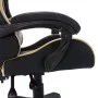 Gaming chair with RGB LED lights gold and black synthetic leather by vidaXL, Office chairs - Ref: Foro24-287998, Price: 166,8...