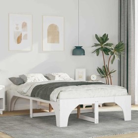 Estructura de cama Blanco 120 x 190 cm Madera maciza de pino
