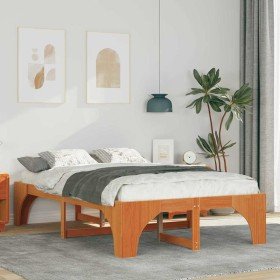 Estructura de cama Marrón 120 x 190 cm Madera de pino macizo en Camas y somieres | Comprar online en Foro24