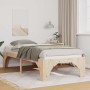 Estructura de cama Marrón 90 x 200 cm Madera de pino macizo en Camas y somieres | Comprar online en Foro24