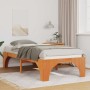 Estructura de cama Marrón 80 x 200 cm Madera maciza de pino