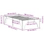 Estructura de cama 90 x 190 cm Madera de pino macizo en Camas y somieres | Comprar online en Foro24