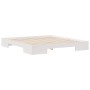 Estructura de cama Blanco 200 x 200 cm Madera maciza de pino en Camas y somieres | Comprar online en Foro24