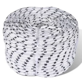 Roll of braided boat rope polyester line 12 mm x 50 m by vidaXL, Ropes and metal cords - Ref: Foro24-90462, Price: 45,93 €, D...