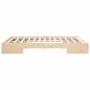 Estructura de cama Marrón 160 x 200 cm Madera maciza de pino en Camas y somieres | Comprar online en Foro24