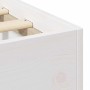 Estructura de cama Blanco 160 x 200 cm Madera maciza de pino