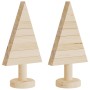 Weihnachtsbäume aus Holz, 2 Stück, massives Kiefernholz, 30 cm von vidaXL, Weihnachtsbäume - Ref: Foro24-357992, Preis: 12,66...