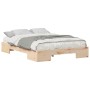 Estructura de cama Marrón 120 x 200 cm Madera maciza de pino