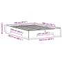 Estructura de cama Blanco 120 x 200 cm Madera maciza de pino