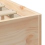 Estructura de cama Marrón 140 x 190 cm Madera maciza de pino