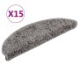 Felpudos para escaleras (15 unidades, 56 x 17 x 3 cm, gris