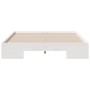 Estructura de cama Blanco 140 x 190 cm Madera maciza de pino