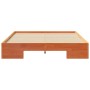Estructura de cama Marrón 120 x 190 cm Madera maciza de pino