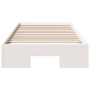 Estructura de cama Blanco 100 x 200 cm Madera maciza de pino