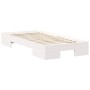 Estructura de cama Blanco 75 x 190 cm Madera maciza de pino