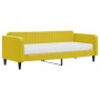 Sofá cama con colchón terciopelo amarillo 90x200 cm de vidaXL, Camas y somieres - Ref: Foro24-3197044, Precio: 324,36 €