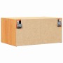 Mesa de Noche con cajón 2 pcs Marrón cera 50 x 32.5 x 24 cm