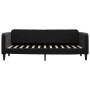 Sofá cama con colchón terciopelo negro 80x200 cm de vidaXL, Camas y somieres - Ref: Foro24-3197036, Precio: 313,95 €