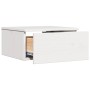 Mesa de Noche con cajón 2 pcs Blanco 37 x 35 x 18.5 cm