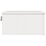 Mesa de Noche con cajón 2 pcs Blanco 37 x 35 x 18.5 cm