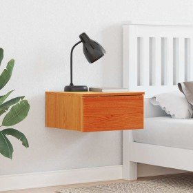 Mesa de Noche con cajón 2 pcs Marrón cera 37 x 35 x 18.5 cm en Mesitas de noche | Comprar online en Foro24