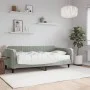 Sofá cama con colchón terciopelo gris claro 100x200 cm de vidaXL, Camas y somieres - Ref: Foro24-3197046, Precio: 370,45 €, D...